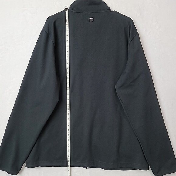Lands' End Black Full Zip Lightweight Jacket Women's Size XL Activewear EUC - Picture 8 of 15